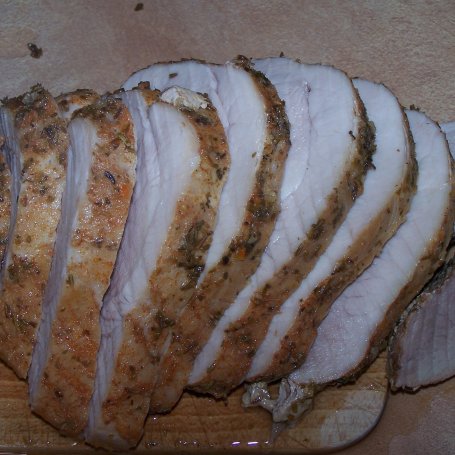 Krok 4 - Szynka duszona w rozmarynie, czyli mięso bardzo aromatyczne :) foto