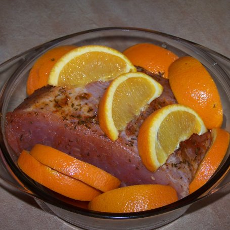 Krok 3 - Szynka pieczona z pomarańczą nr II, czyli dobrych smaków nigdy dość... :) foto