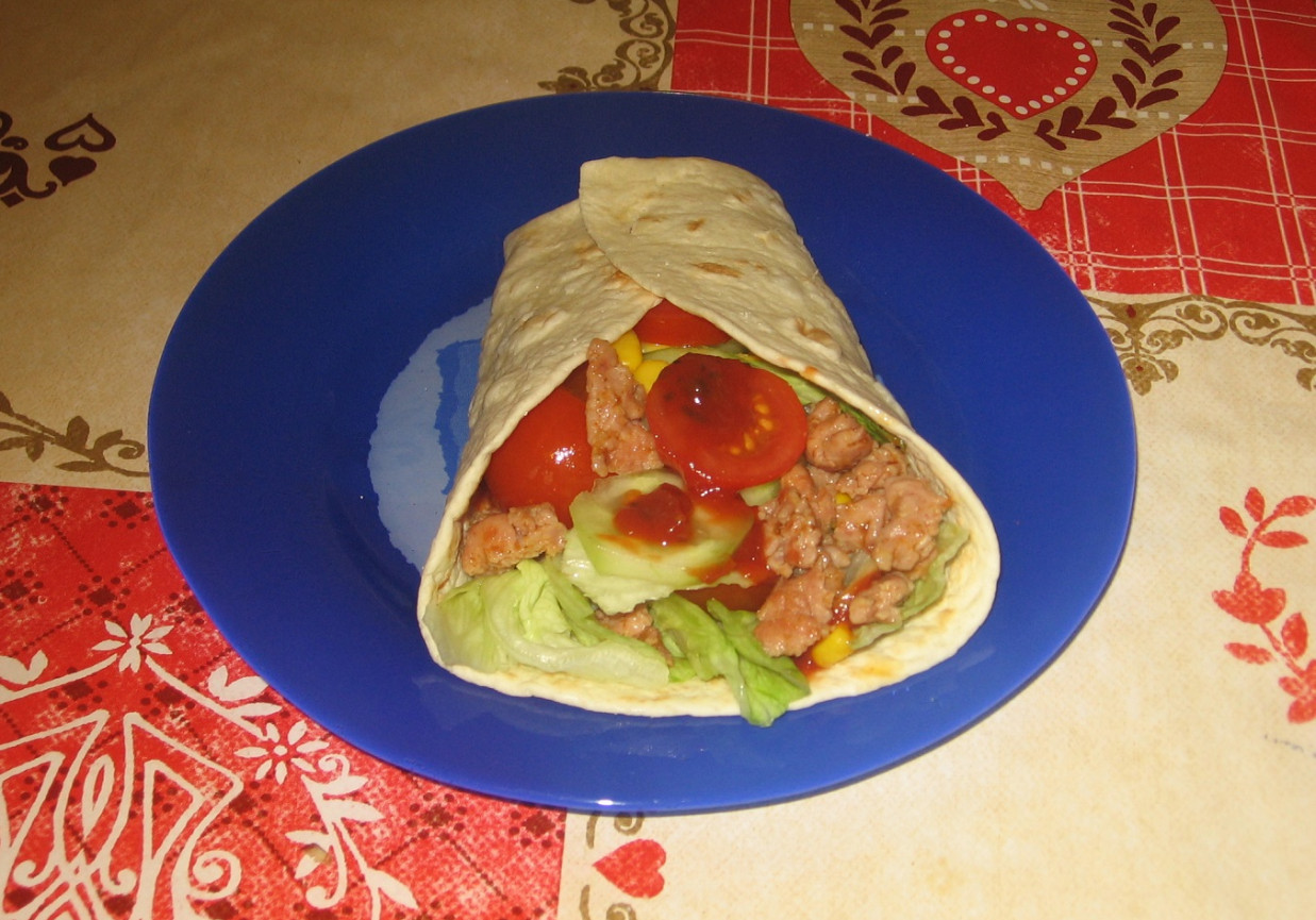 Tacos z mięsem mielonym foto