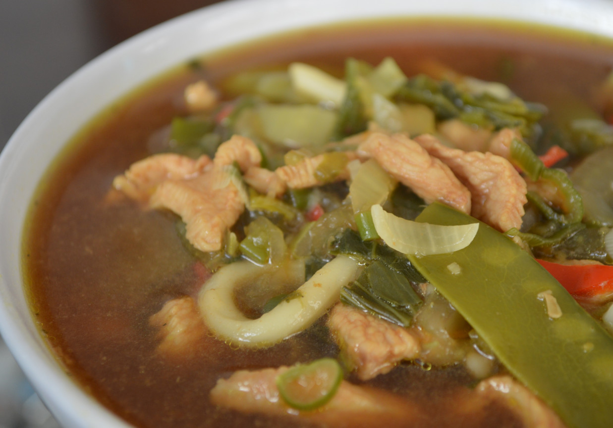 Tajska zupa z kurczakiem foto
