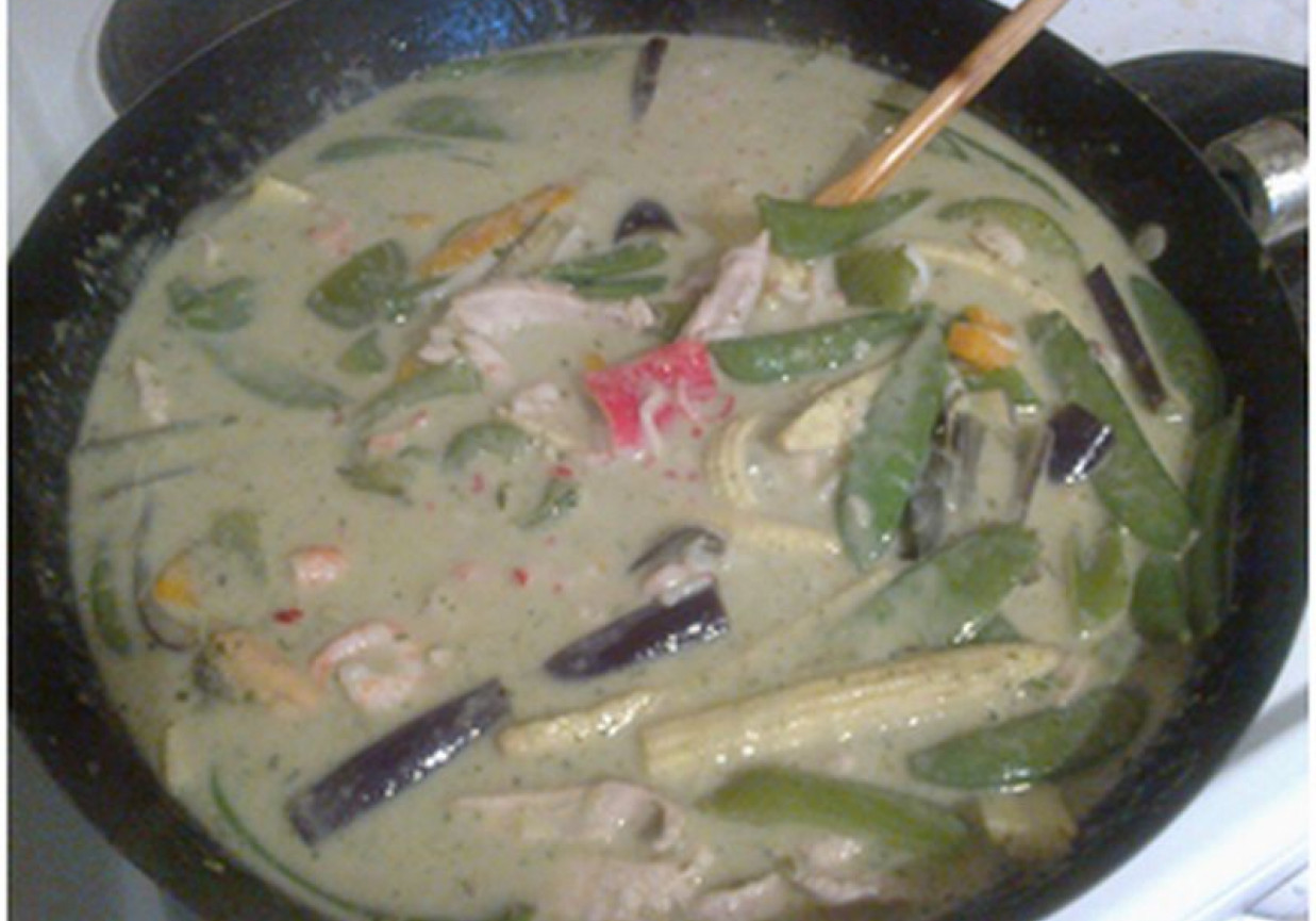 Tajskie zielone curry foto