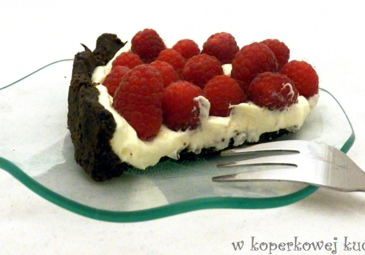 Tarta czekoladowo- malinowa foto