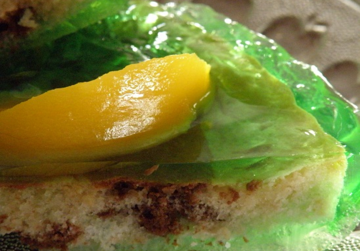 Tarta łaciata z mango foto