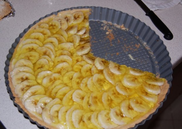 Fotografia przedstawiająca tarta z bananami