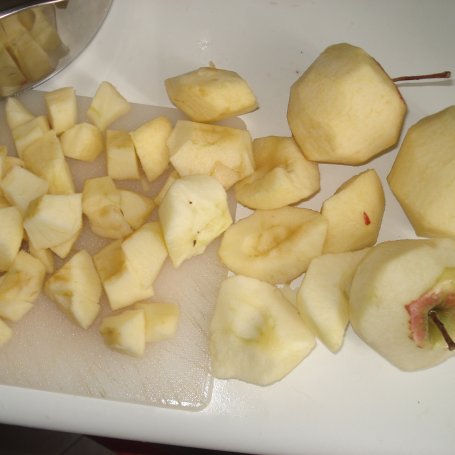 Krok 5 - Tarta z białym serem i prażonymi jabłkami z cynamonem foto