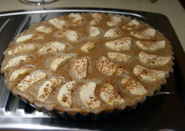 Fotografia przedstawiająca tarta z jabłkami