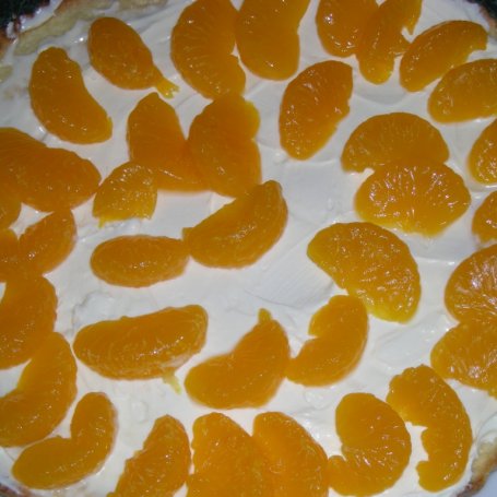Krok 3 - tarta z mascarpone i mandarynkami foto