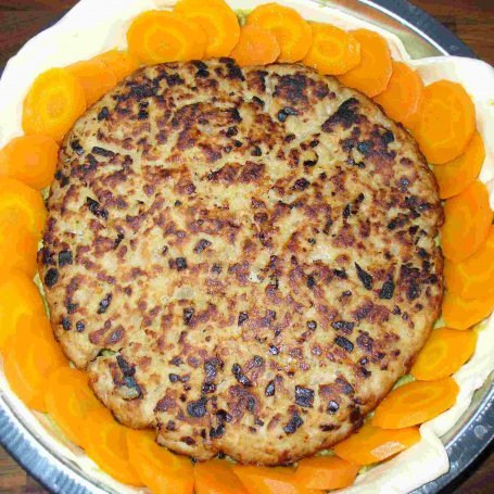 Krok 4 - Tarta z mięsem mielonym i pastą groszkową foto