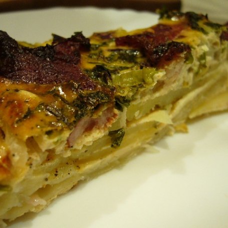 Krok 3 - tarta z ziemniakami foto
