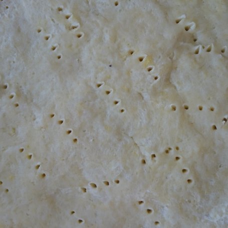 Krok 1 - Tarta z żółtym serem, szynką i roszponką foto