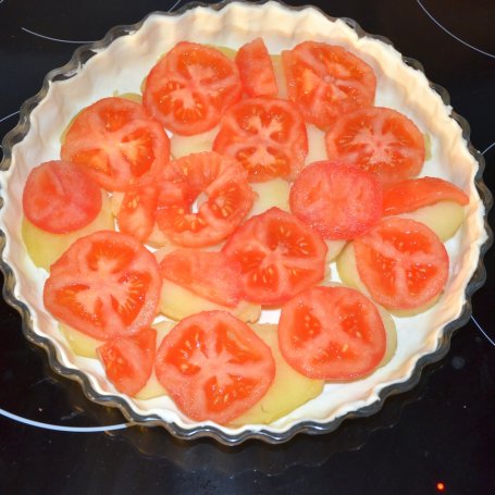 Krok 6 - Tarta ziemniaczano-pomidorowa foto