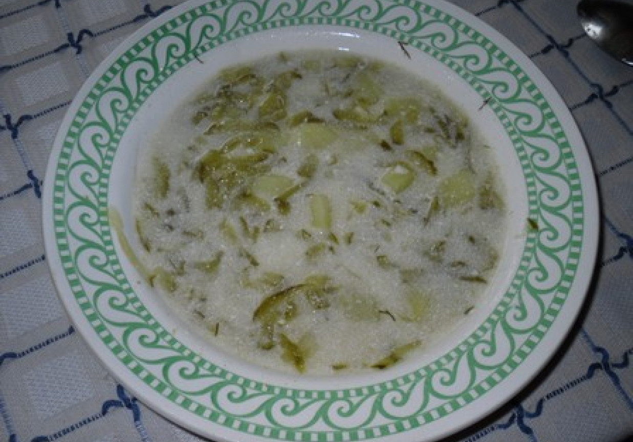 Tarta zupa ogórkowa foto