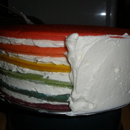 Krok 8 - Tęczowe ciasto foto