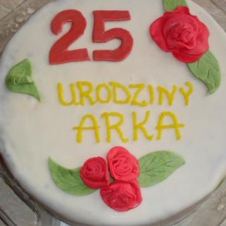 Krok 8 - Tęczowy tort z cytrynowym kremem foto