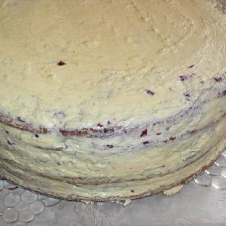 Krok 4 - Tęczowy tort z cytrynowym kremem foto
