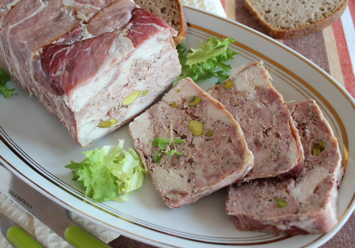 Terrine z pistacjami foto