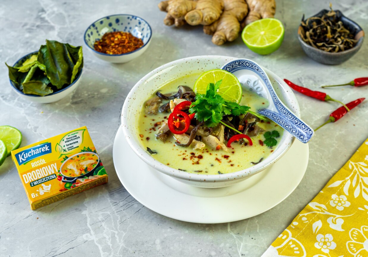 TOM KHA GAI, czyli tajska zupa gal(ang)owa w wersji nieco spolszczonej foto