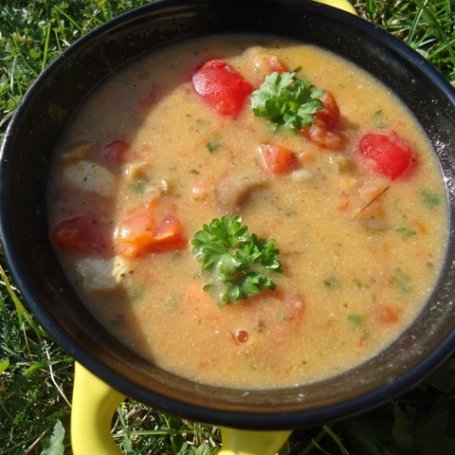Krok 3 - Tom Kha Gai - tajska ostra zupa z kurczakiem i grzybami foto
