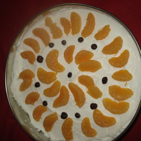 Krok 12 - Torcik jogurtowy z mandarynkami  foto