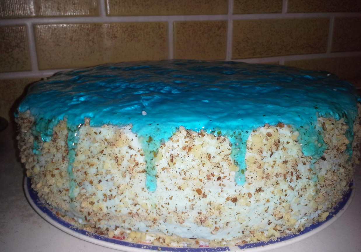Tort błękitna laguna foto