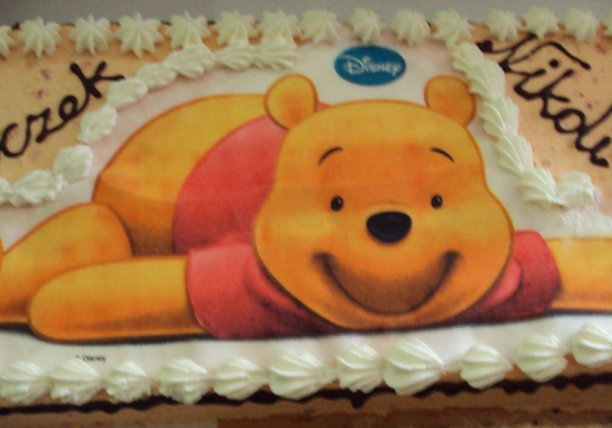 Tort brzoskwiniowy na dziecięce urodzinki foto