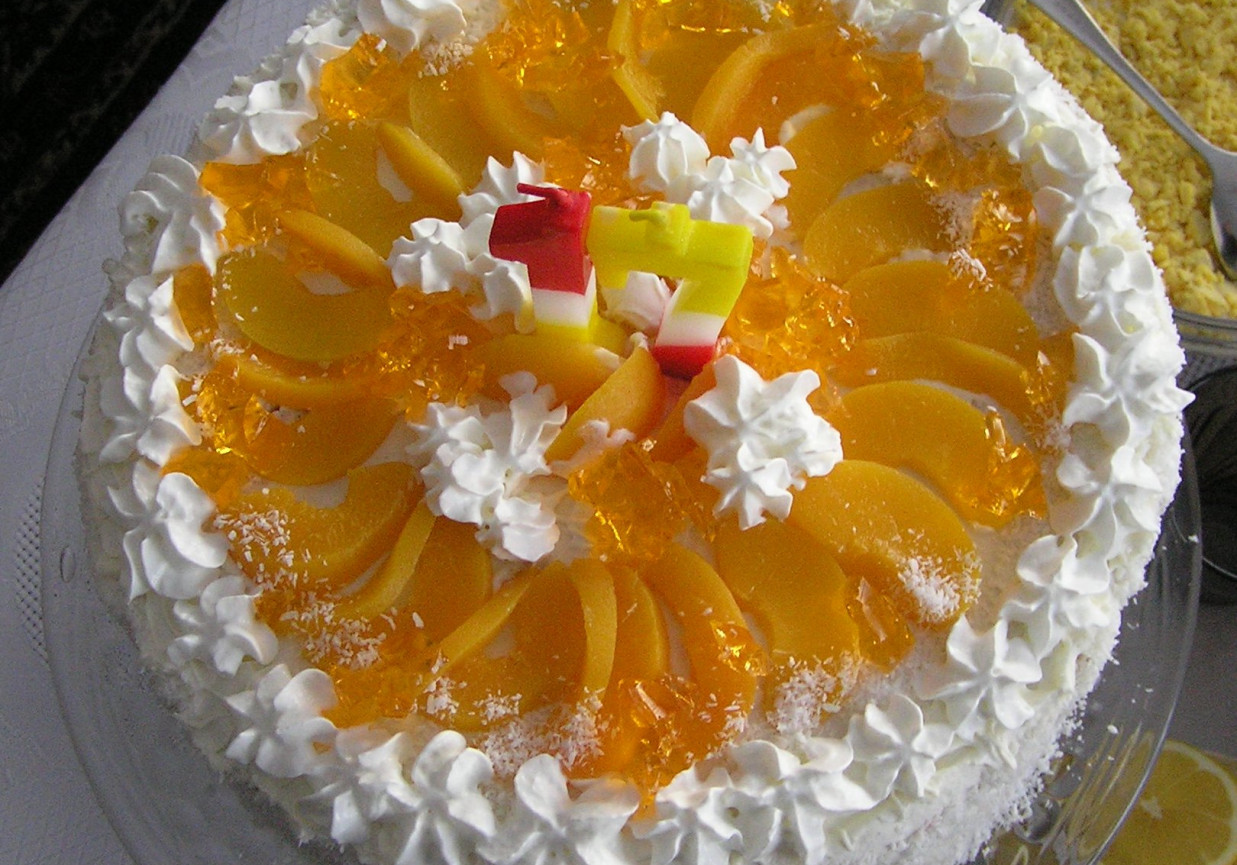 Tort brzoskwiniowy foto