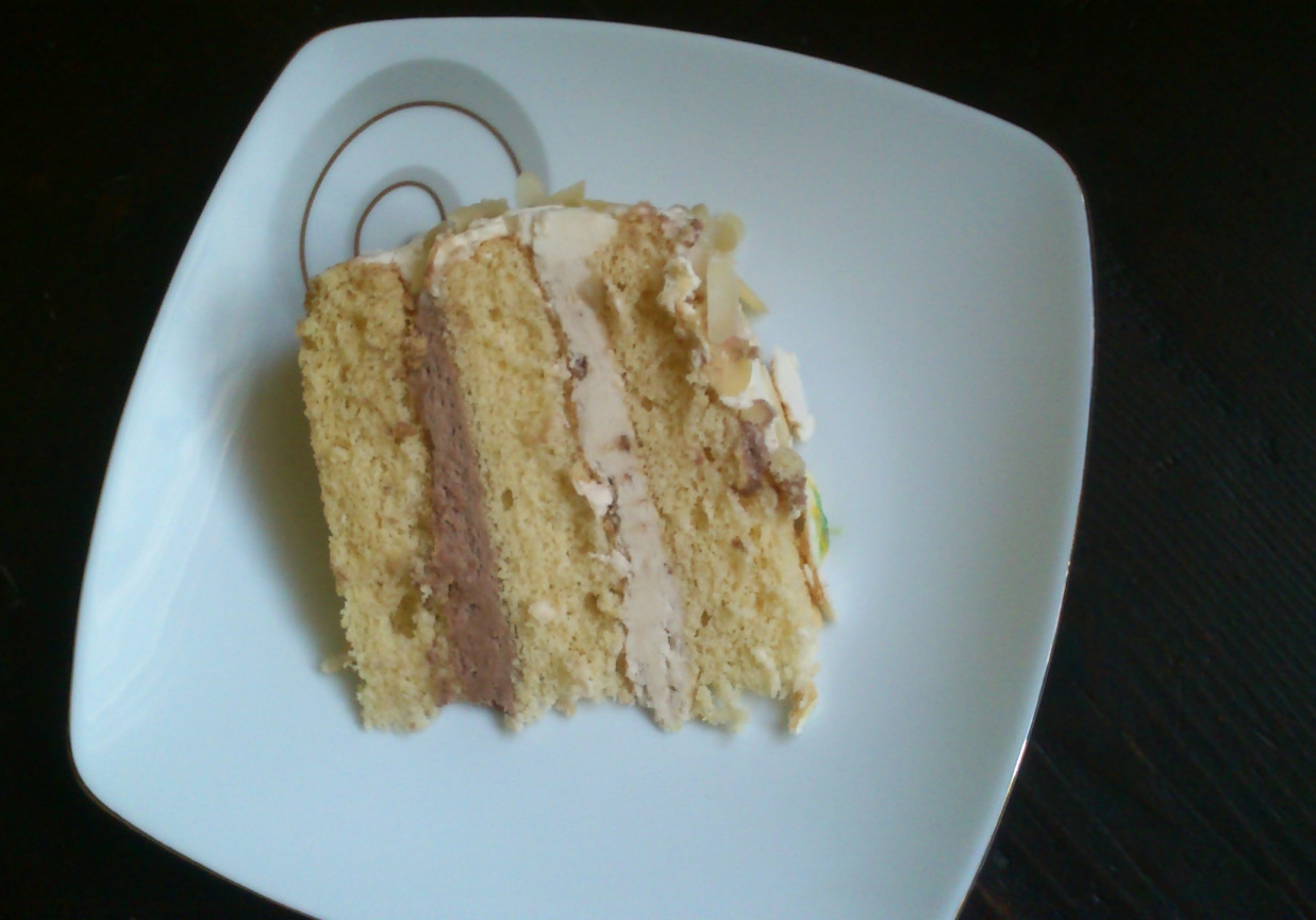 Tort chałwowo - czekoladowy foto