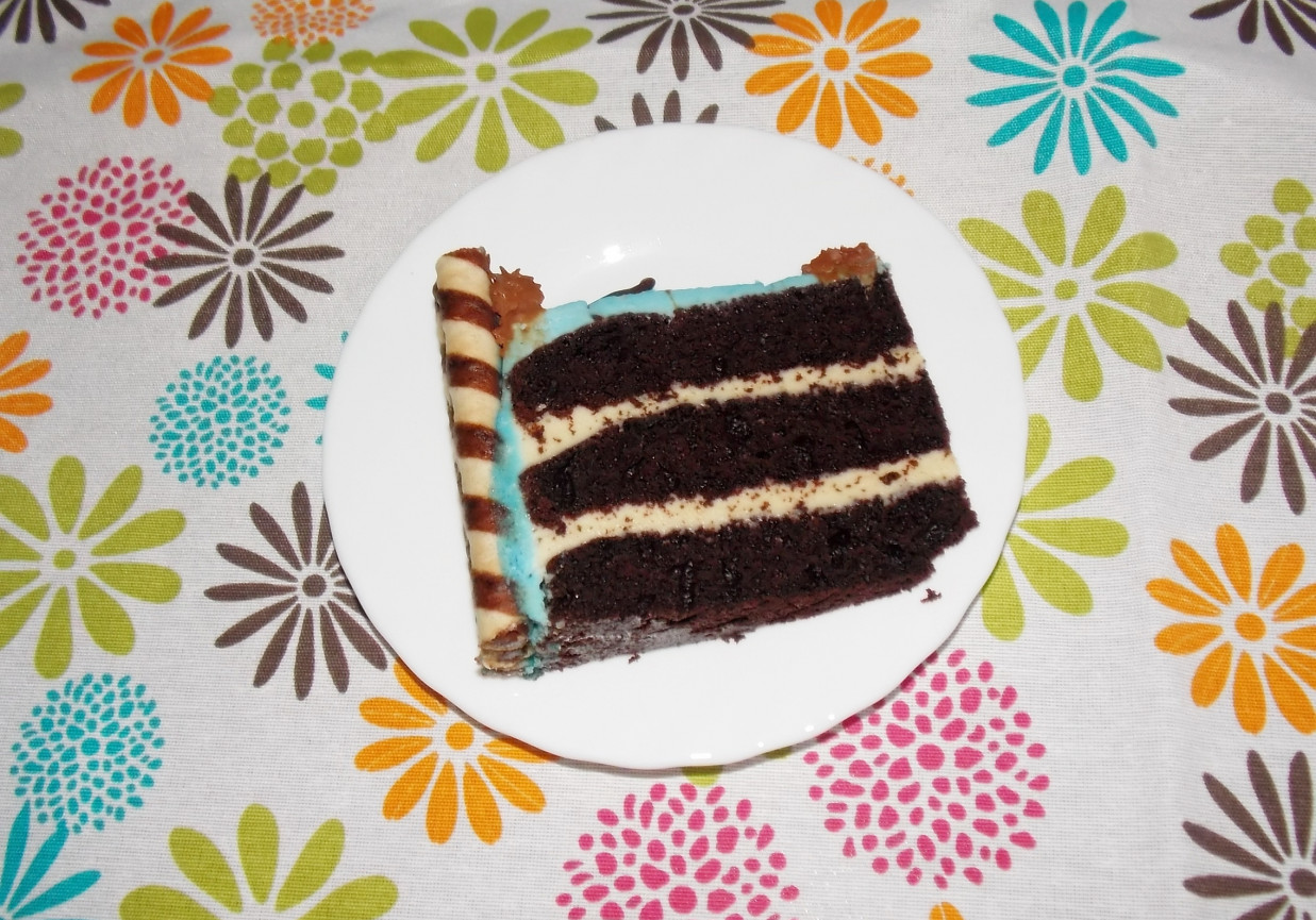 Tort czekoladowo-chałwowy foto
