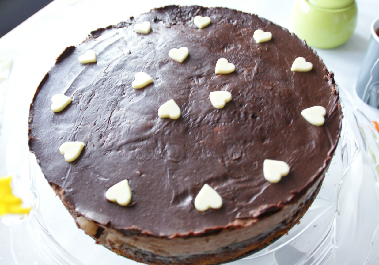 tort czekoladowo-gruszkowy foto