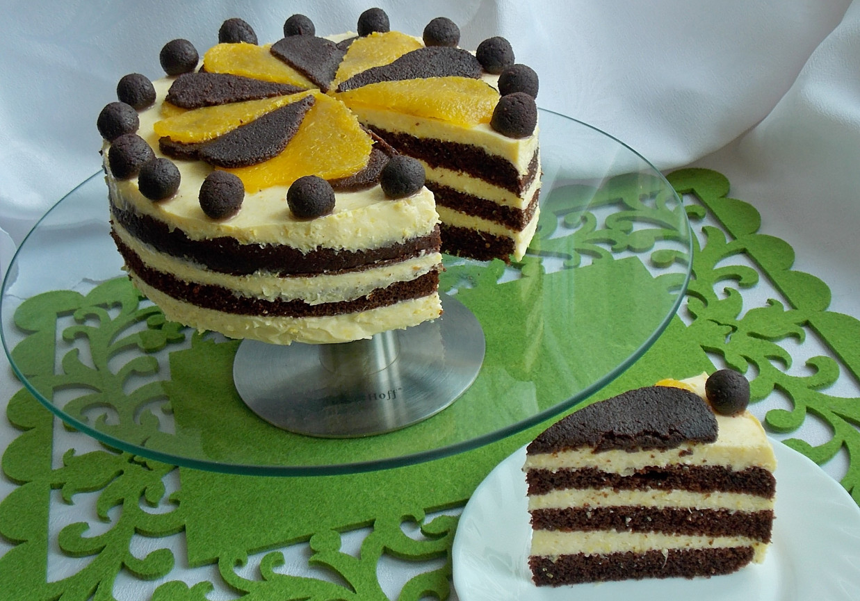Tort czekoladowo-pomarańczowy foto