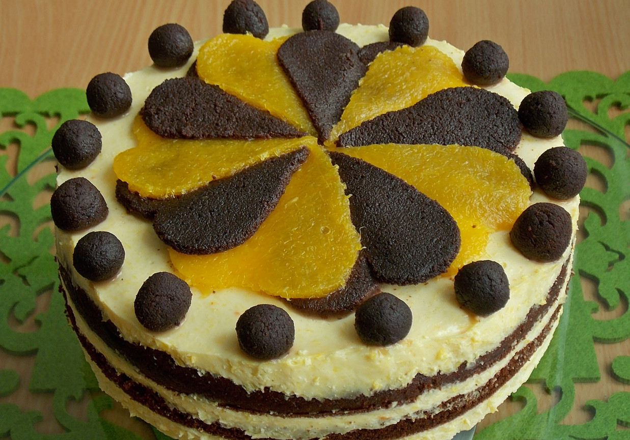 Tort czekoladowo-pomarańczowy foto