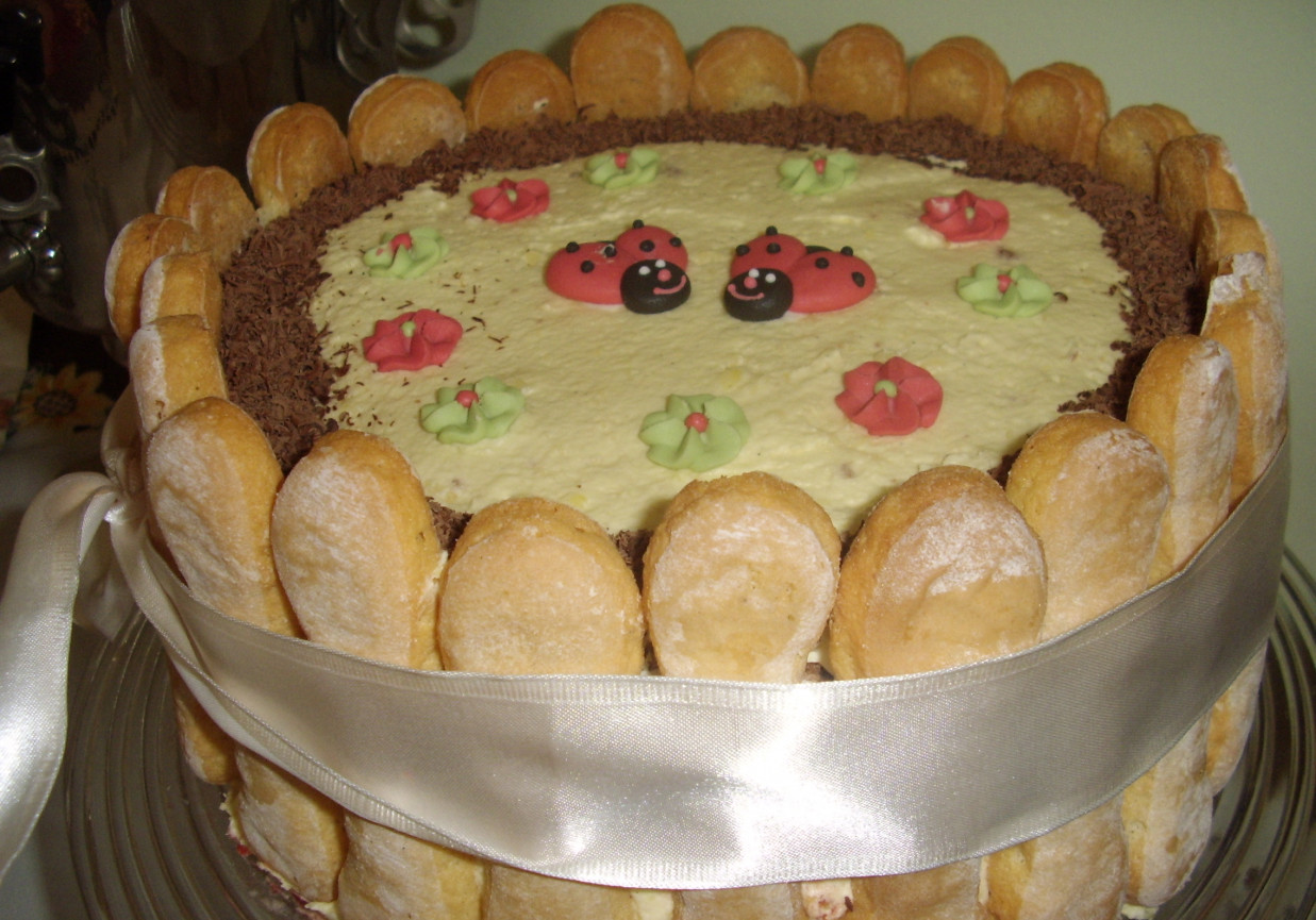 tort czekoladowo-waniliowy foto