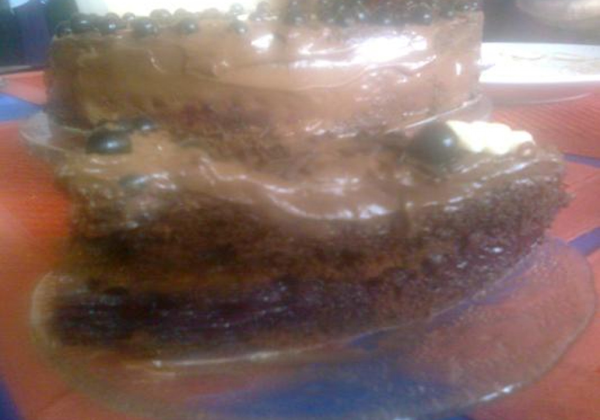 Tort czekoladowo-porzeczkowy foto