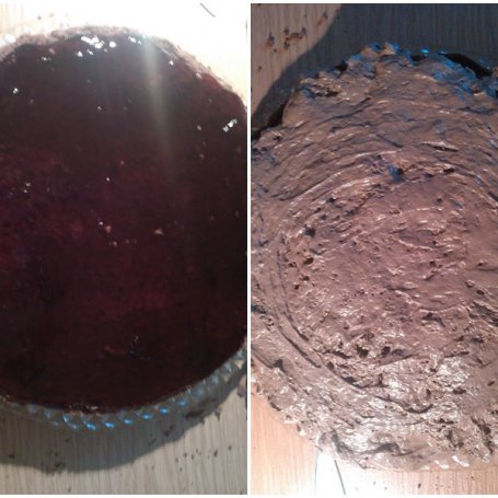 Krok 7 - tort czekoladowy z owocami leśnymi foto