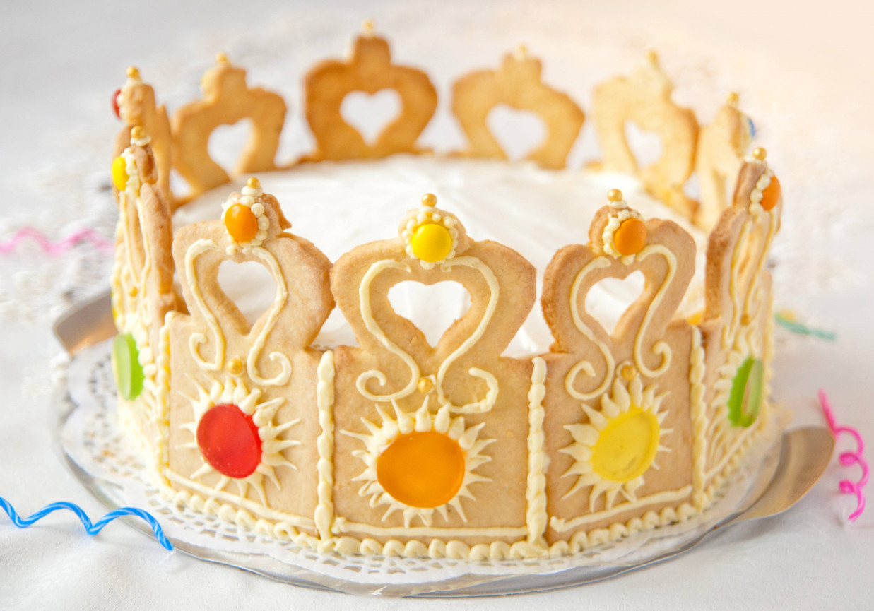 Tort dla małej księżniczki- KORONA foto