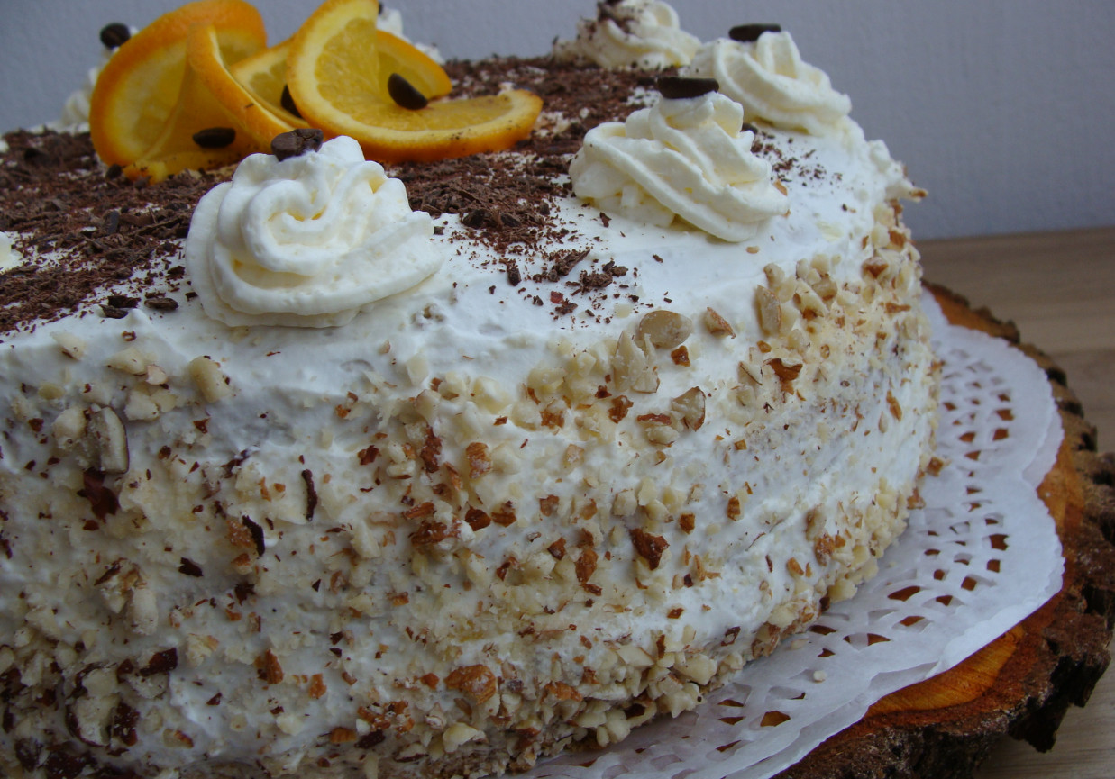 Tort kawowo-pomarańczowy foto