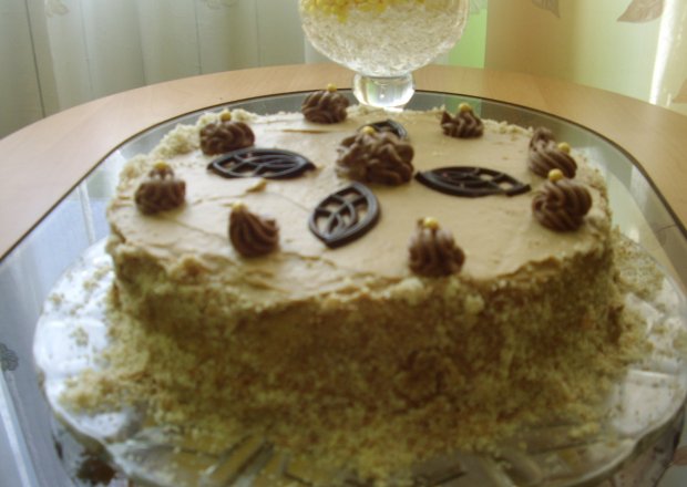 Fotografia przedstawiająca tort kawowy