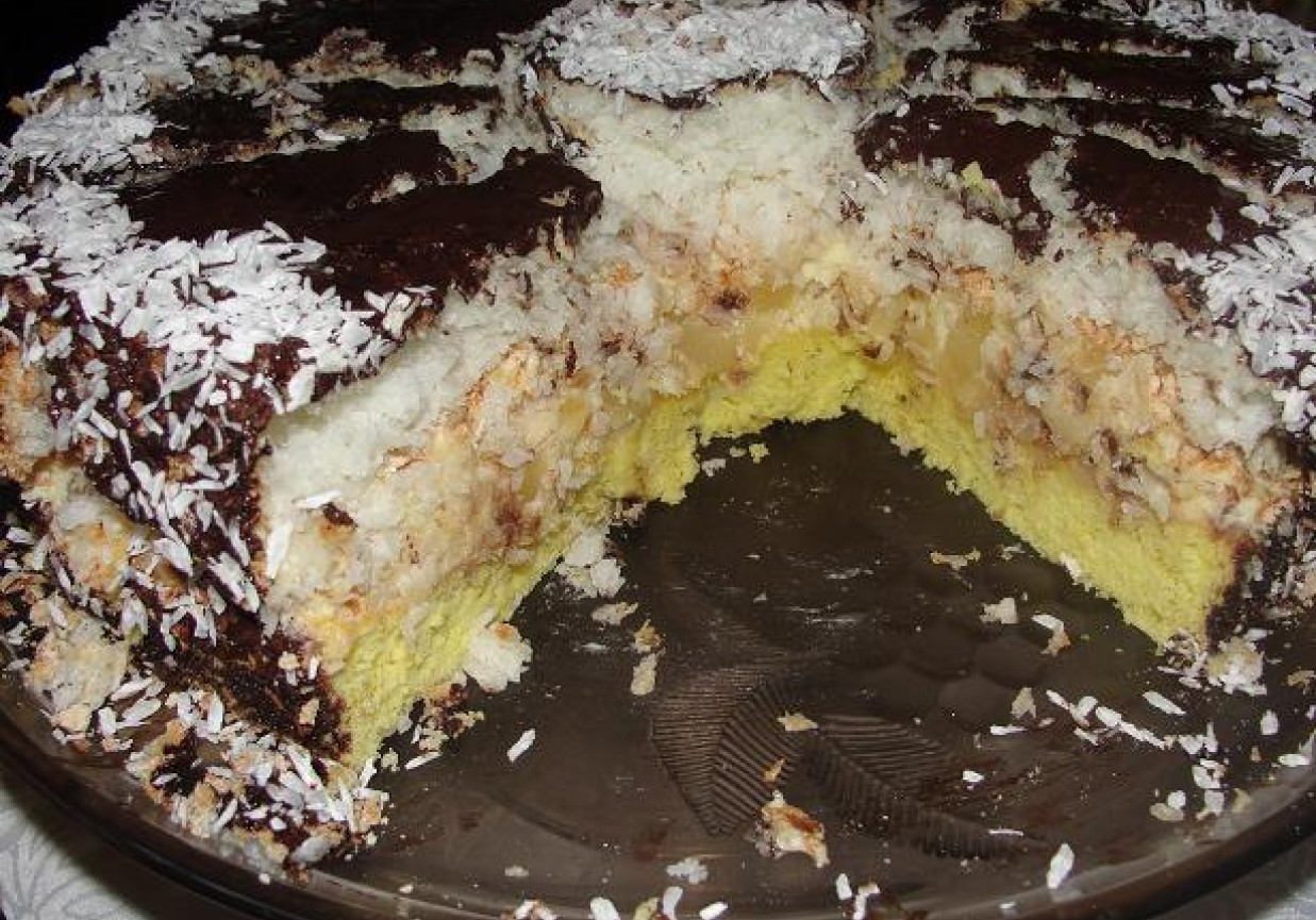 Tort kokosowo-ananasowy foto