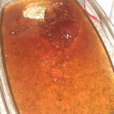 Krok 4 - tort makowy z galaretką herbacianą foto