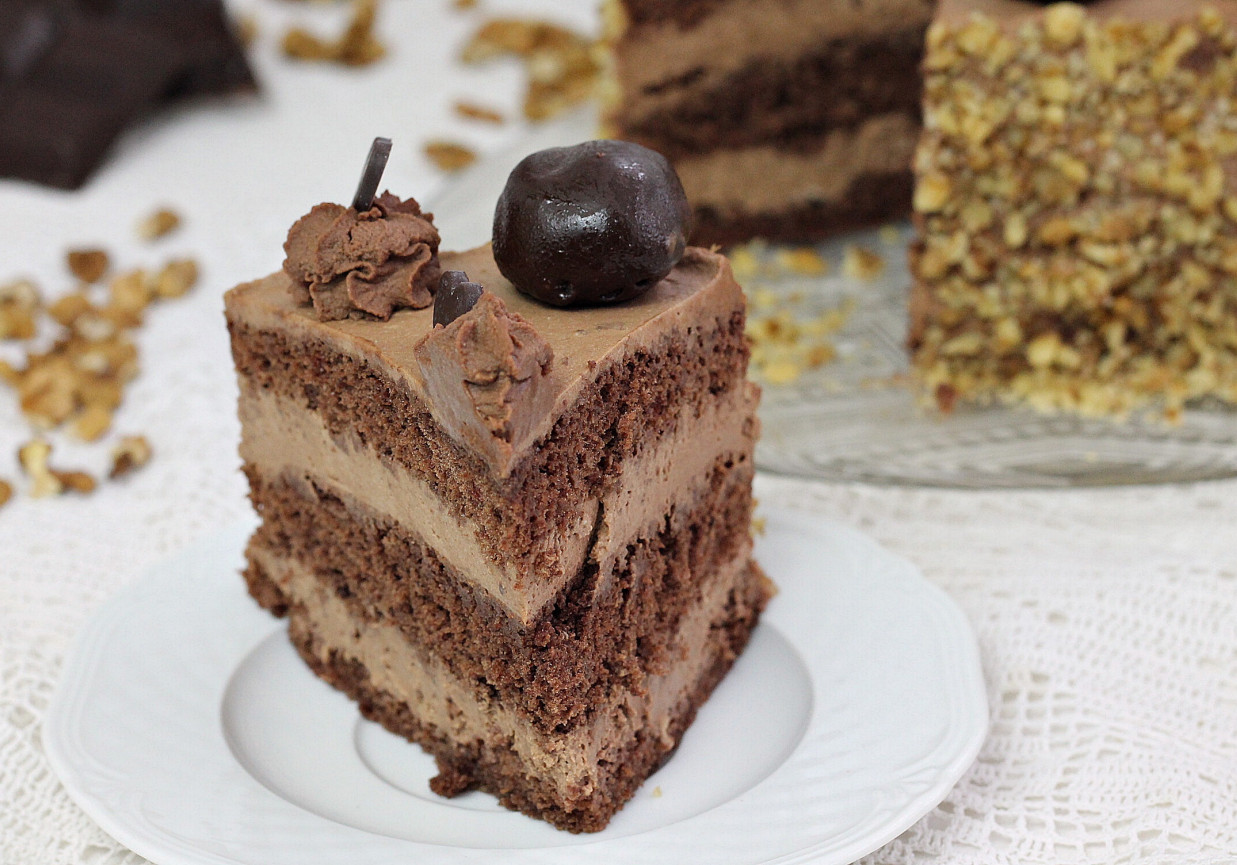 Tort mocno czekoladowy foto