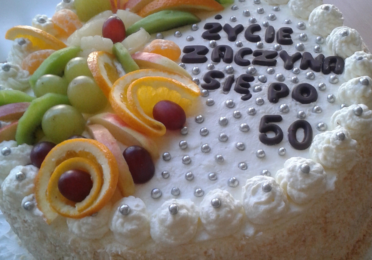 Tort na 50 urodziny foto