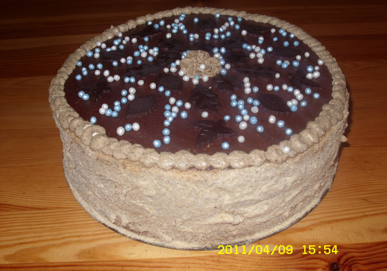 Tort orzechowo-biszkoptowy foto