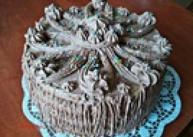 Tort rocznicowy czekoladowo jabłkowy foto