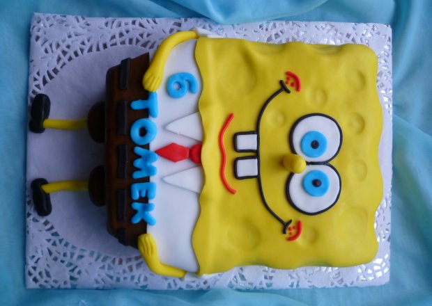 Fotografia przedstawiająca Tort SpongeBob