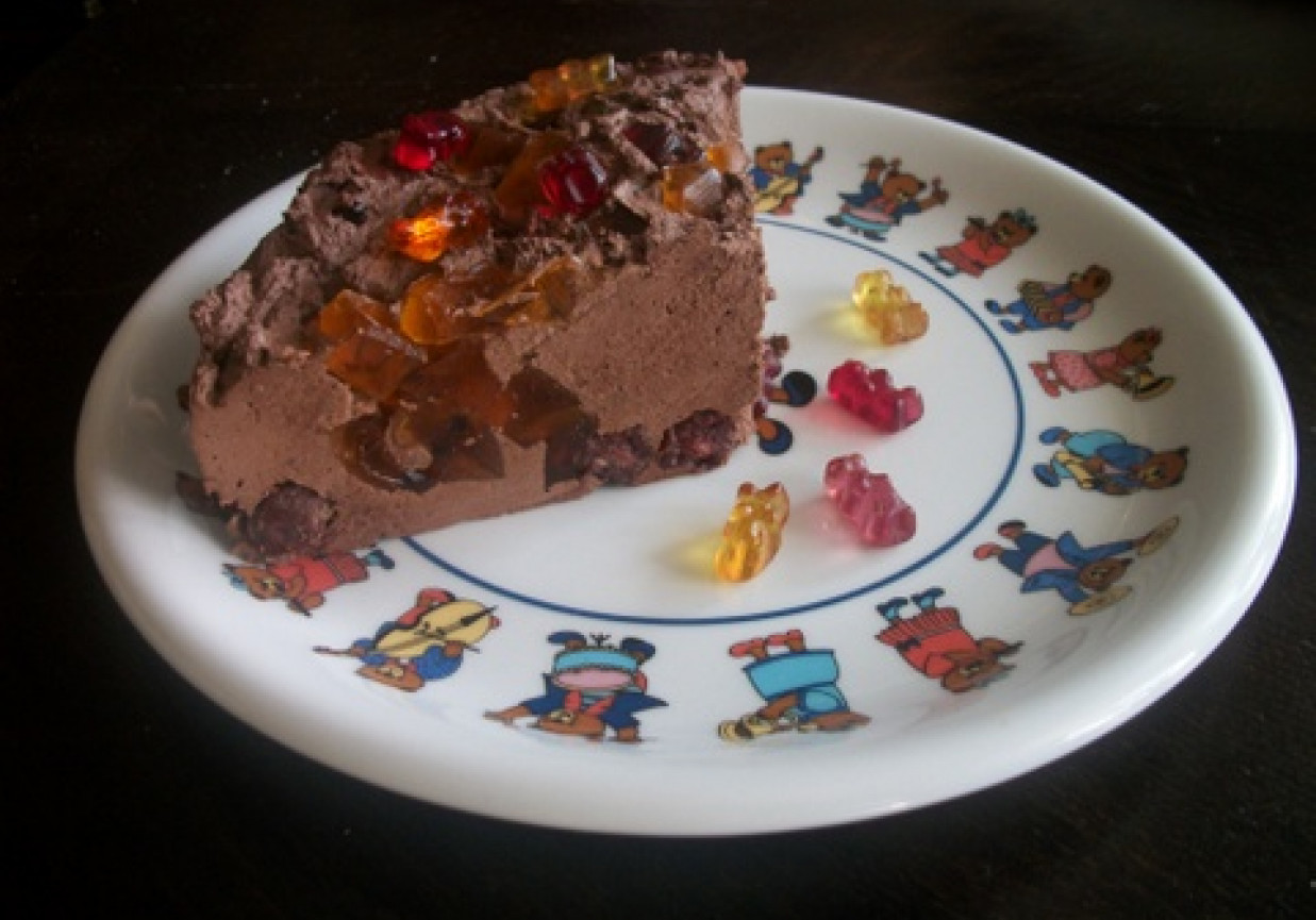 Tort węgierski z żelkami na urodzinki dziecka foto