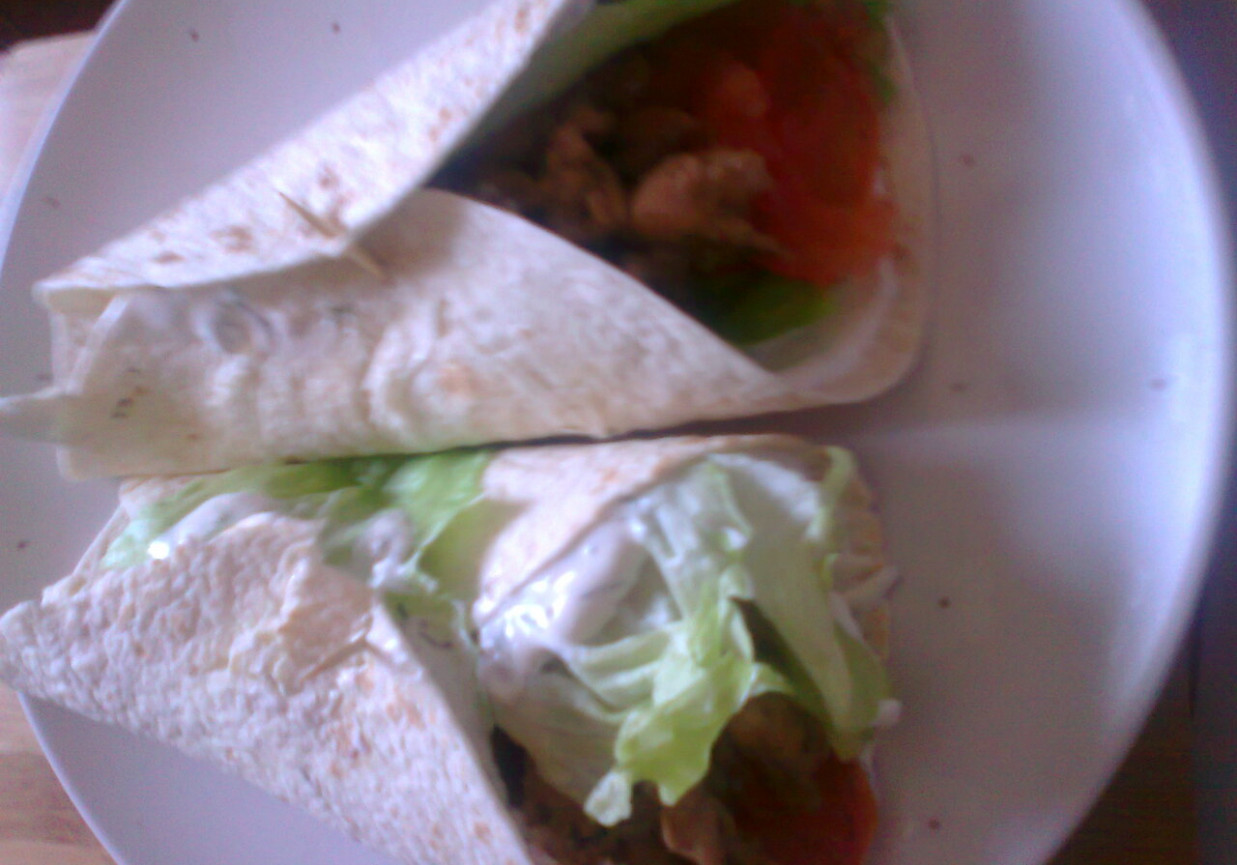 tortilla Benus z indykiem i wkładem warzywnym foto