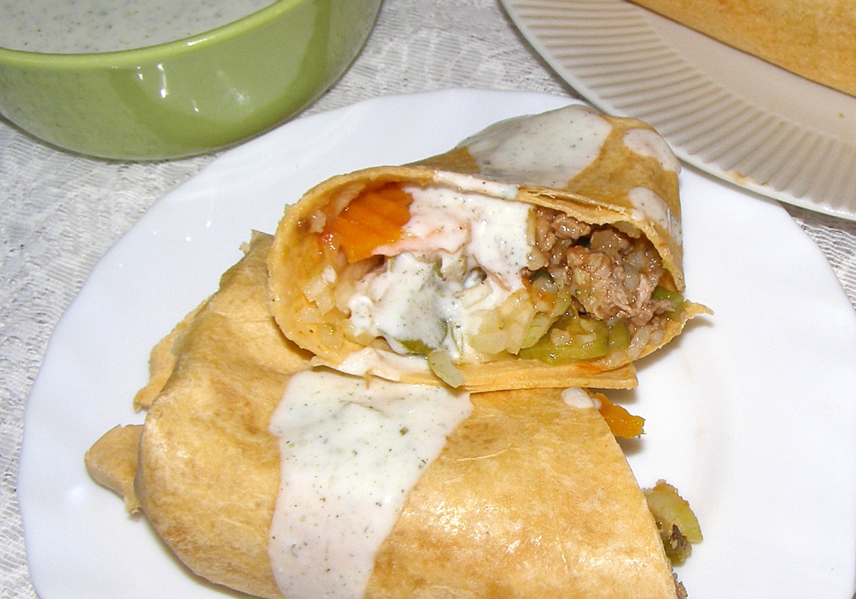 tortilla drobiowo-warzywno-ryżowa... foto