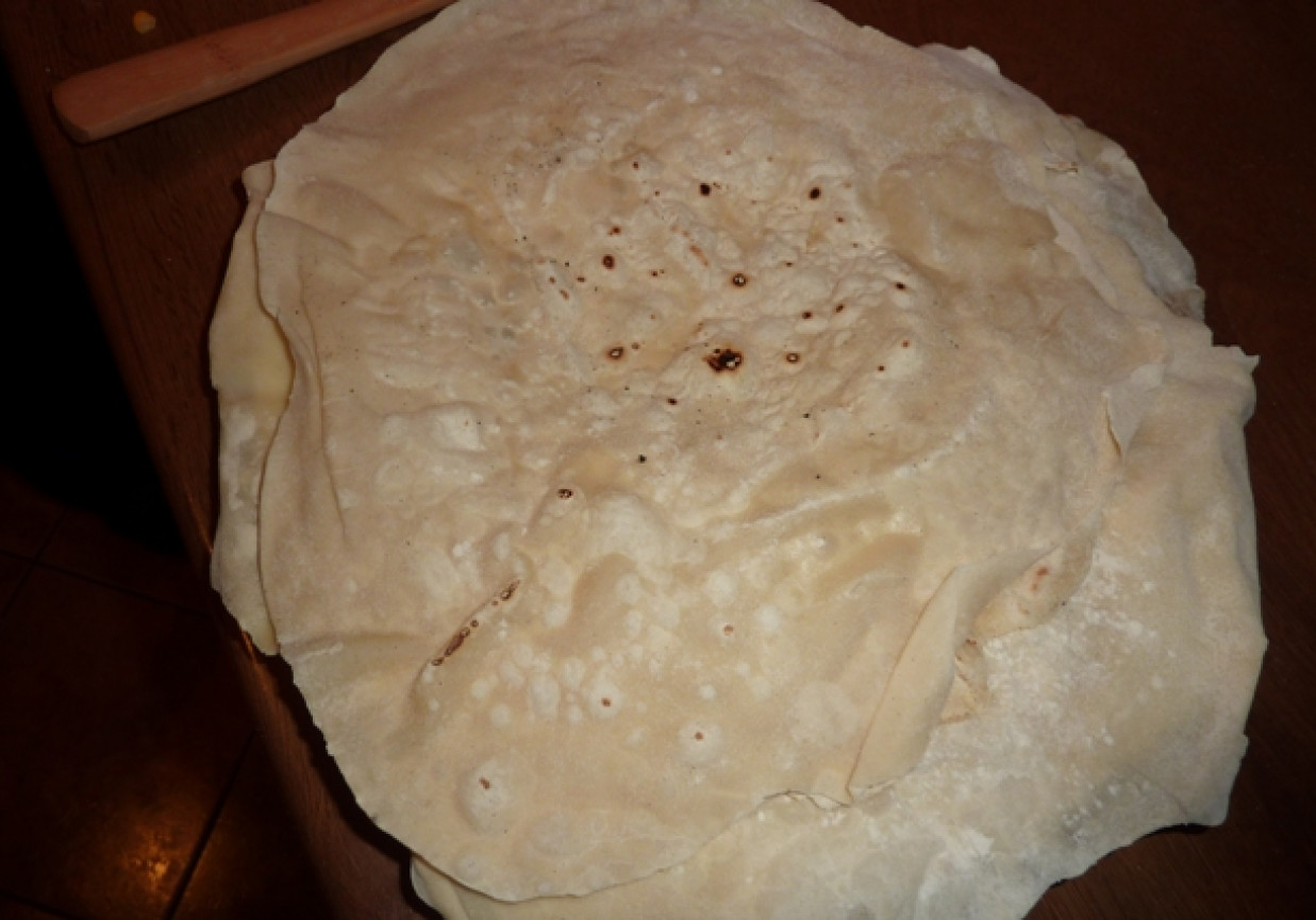 Tortilla mieszana - placek mieszany foto