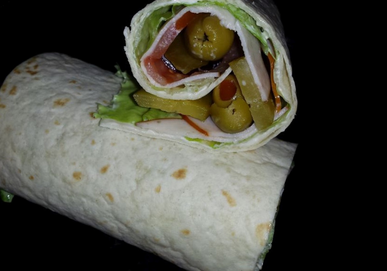 Tortilla na śniadanie foto