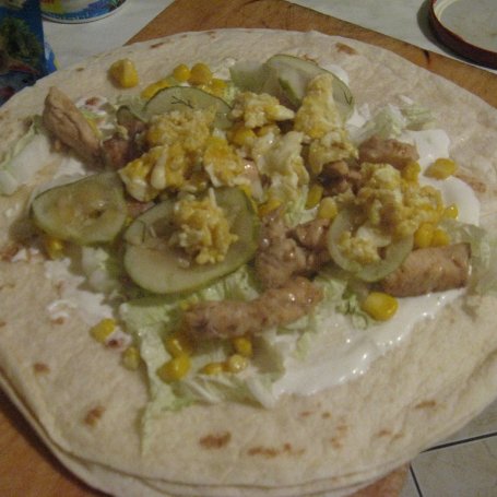 Krok 3 - Tortilla z jajkiem foto